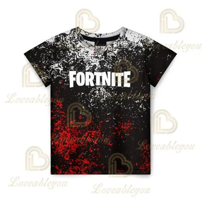 Cartoon Fortnite New Summer Children T Shirt 3D Printed Boys Girls Streetwear Adults Kids Clothes Funny Tee O-Neck Tops
