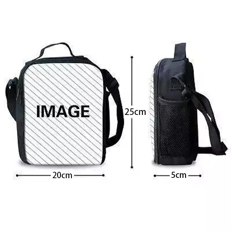 Child Insulated Large F-FortniteS Capacity Bag for Boy Hot Game Girl Student Outdoor Picnic Resuable Thermal Cooler Lunch Box
