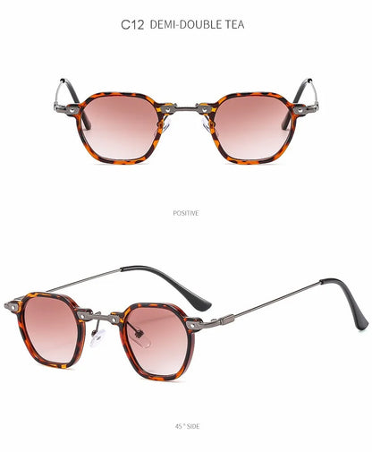 2025 Small Square Sunglasses Riding Driving Sun Glasses Women Men Brand Designer Metal Frame Eyewear Shades Oculos De Sol UV400