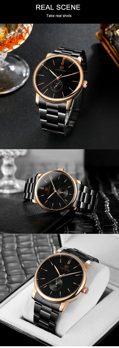 2024Famous Luxury Brand Men's Watches Mechanical Movement Leather Strap Automatic Self-winding Clock Male Big Dial Wrist Watches