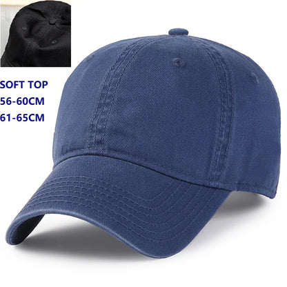 Bejzbol kape za muškarce s velikom glavom, za žene, XXL, prevelike, visoke krune, podesive, jednobojne, s kopčom (snapback), 56-60 cm, 60-65 cm