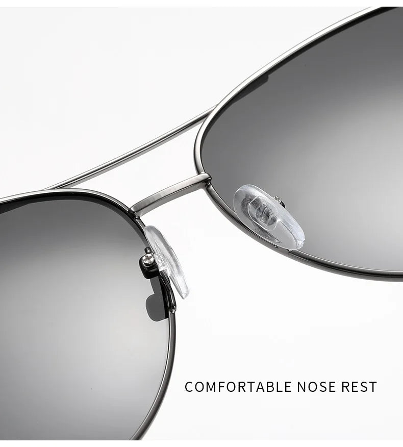 Luxury Photochromic Pilot Polarized Sunglasses Men Women Driving Chameleon Sun Glasses Change Color Day And Night UV400 Eyewear