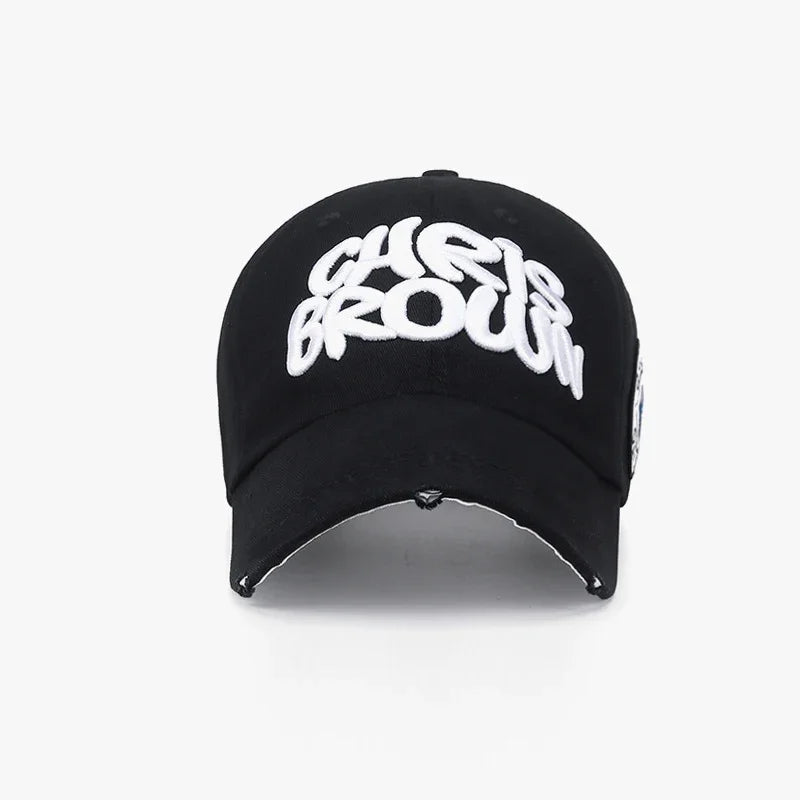 Modna czapka baseballowa do sportu na świeżym powietrzu, unisex, dla mężczyzn i kobiet, z uniwersalnym haftem literowym, regulowana czapka typu snapback