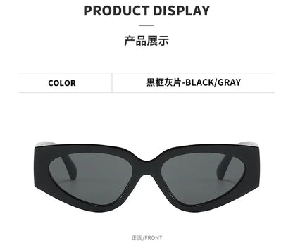 Steampunk Cat Eye Sunglasses Women Men Black-white Frames Trendy Sun Glasses Fashion Retro Vintage Accessories Shades Eyewear