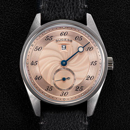 Sugess Mens Watch Automatic ST1721 Movement Aventurine Mechanical Wristwatches Hardlex Glass Fashion Simple Business Clock S451