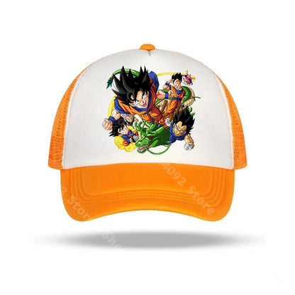 Dragon Ball baseball sapkák, anime karakterekkel nyomtatott napellenzős sapkák, gyerekeknek és felnőtteknek, nyári, lélegző, alkalmi sapkák, állítható csúcsú sapkák, ajándékok