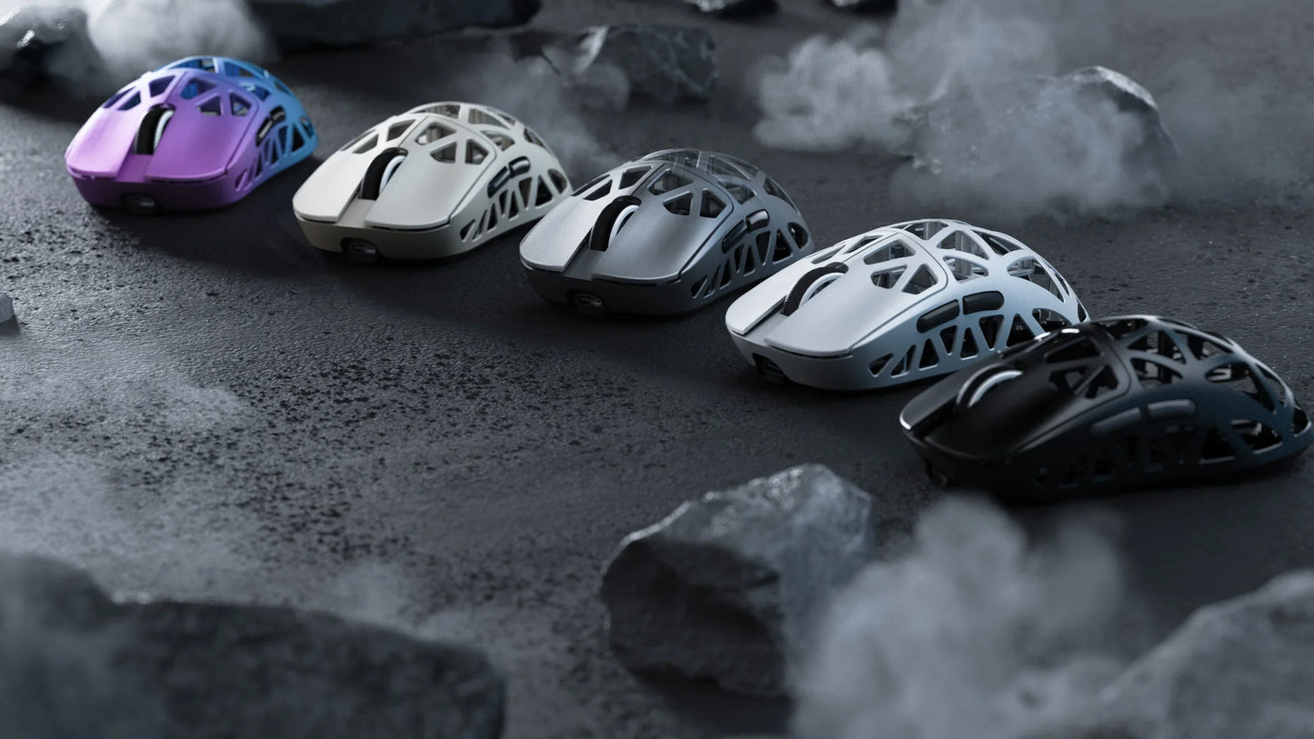 ATTACK SHARK R2 Magnesium Alloy PAW3950 Gaming Mouse, Tri-mode, 8000hz, 42000 DPI, 45g Ultralight, 100M Clicks Microswitches