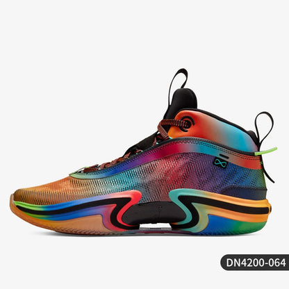 Sapatilhas de Basquetebol Nike Authentic Jordan Unissexo Rainbow Mid-Top Duráveis DN4200-064