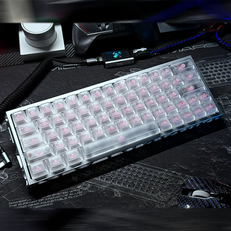 Everglide AE64 Pro HE Gaming Keyboard Hall Effect Magnetic Switch Support RT 0.001MM 8kHz Polling Rate Dual RGB ADC Link SOCD MT