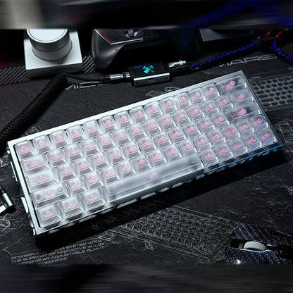 Everglide AE64 Pro HE Gaming Keyboard Hall Effect Magnetic Switch Support RT 0.001MM 8kHz Polling Rate Dual RGB ADC Link SOCD MT