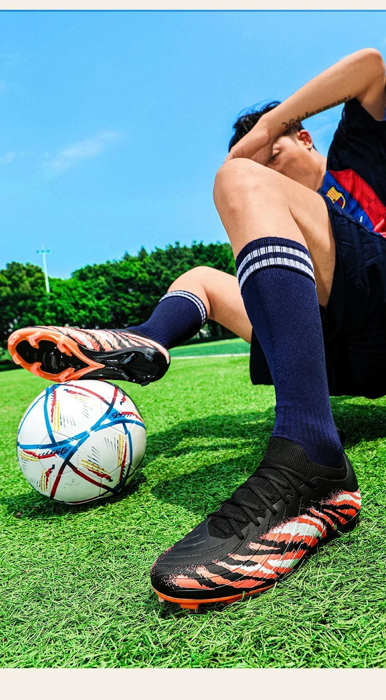 New Men Match Unisex Soccer Shoes Outdoor Adult Cleats Ultralight Football Boots Sport Non-Slip Comfortable Grass High-quality