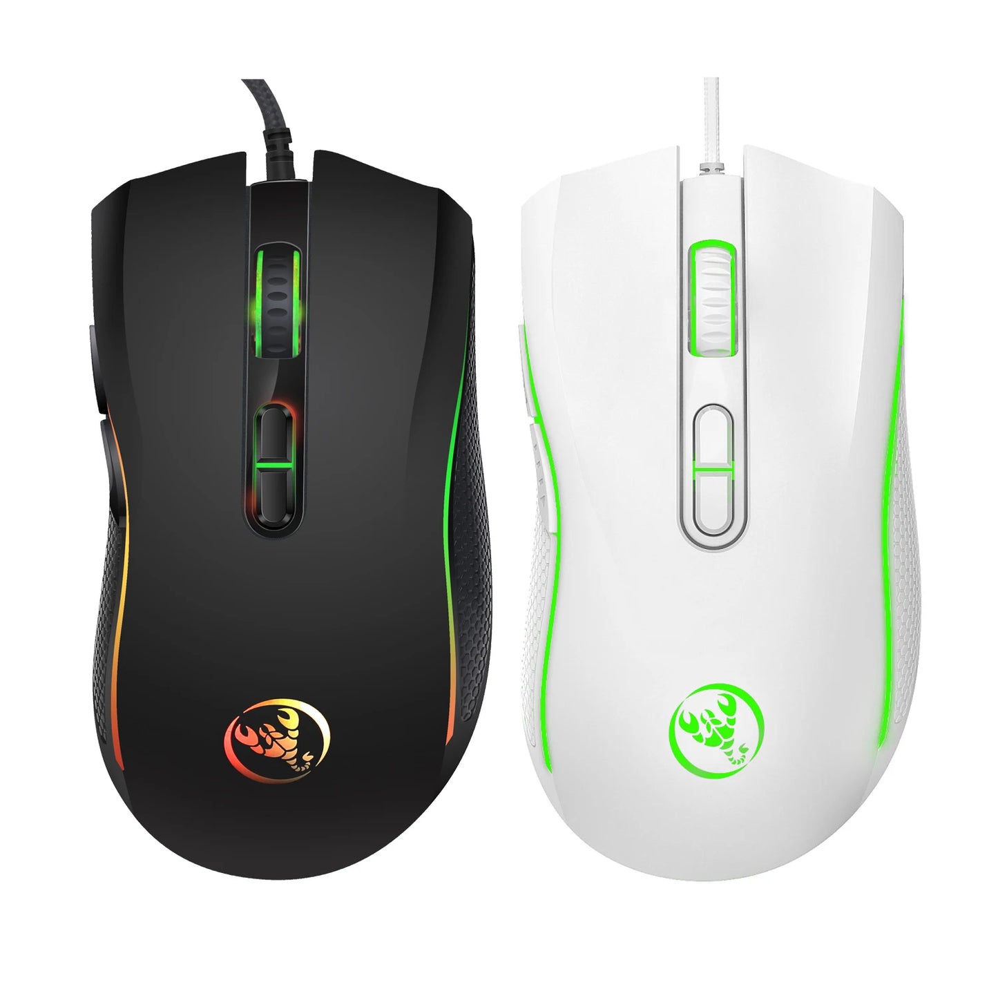 HXSJ A869 Wired Gaming Mouse RGB Optical Ergonomic Gaming Mouse with 3200 DPI, 7 Programmable Buttons, USB Gaming Mouse for PC & Laptop