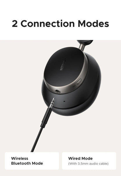 UGREEN Studio Pro Wireless Headphones 48dB ANC Bluetooth 6.0 Hi-Res LDAC Over Ear Headset with 120H Battery