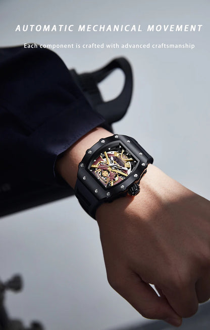 ONOLA Men Automatic Watch Luxury Brand Fashion Luminous Waterproof Mechanical Watches Men Military Sports Watches Gifts for Men