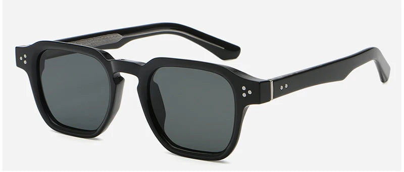 Peekaboo irregular sunglasses for women black brown retro style square sun glasses for men uv400 summer accessories 2025