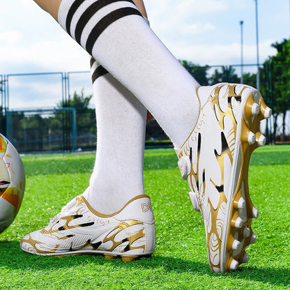 Nouveaux hommes enfants bottes de Football ultralégers garçons chaussures de Football professionnelles crampons antidérapant Match herbe chaussures d'entraînement livraison directe