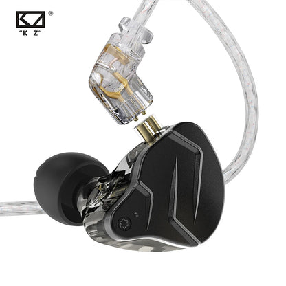 KZ ZSN Pro X Hybrid HiFi Wired Earphones 1BA+1DD Metal In-Ear Earbuds with Detachable Cable, Sport Noise Cancelling Headset