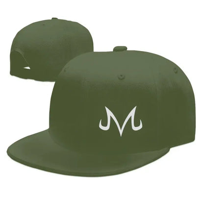 Majin Buu Print Baseball Cap Hip Hop Flat Bill Caps Unisex Adjustable Snapback Caps Skateboard Hats Trucker Hat