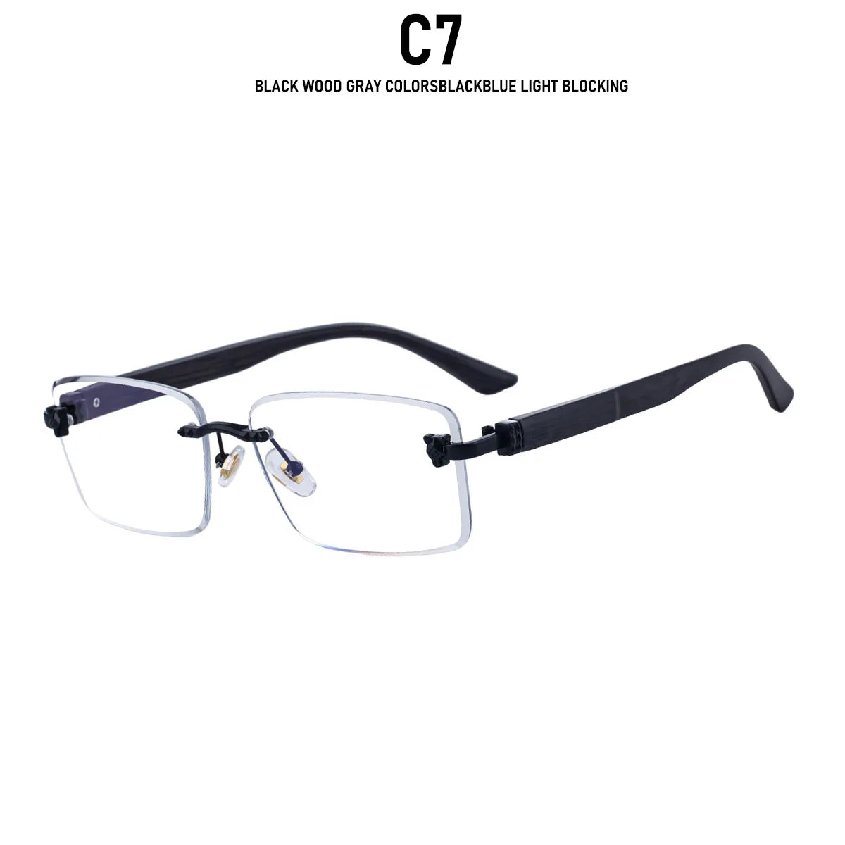 2026 Wooden Rimless Sunglasses Women Trendy Retro UV400 Protection Square Sunglass Men Brand Design Fashion Glasses Dropshipping