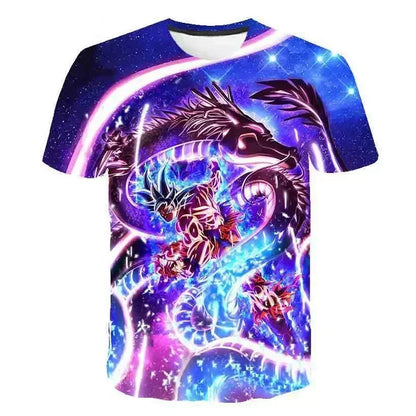 2024 New Fashion Dragon Ball 3D T-shirt Summer Short Sleeve O-Neck Goku Vegeta Men's Casual Shirt Boys' Produit gaming premium Fraquane