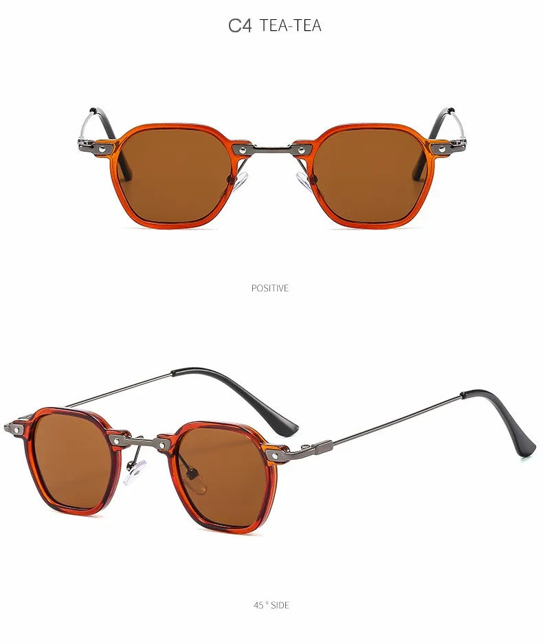 2025 Small Square Sunglasses Riding Driving Sun Glasses Women Men Brand Designer Metal Frame Eyewear Shades Oculos De Sol UV400