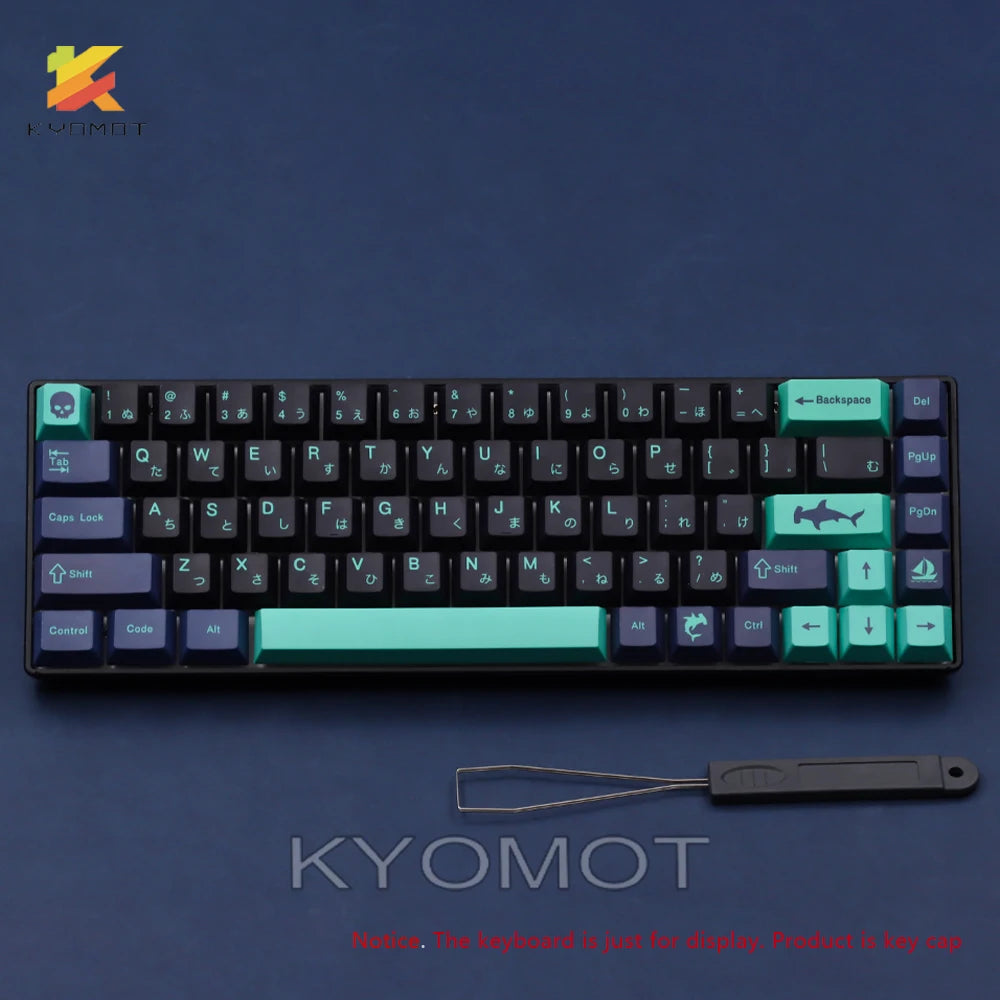 KYOMOT GMK Hammerhead Keycaps PBT Dye Sub 148 Keys Cherry Profile Keycap for MX Switch DIY Layout IKBC Filco Mechanical Keyboard