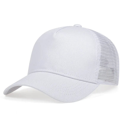 Simple basic baseball cap for men and women outdoor solid color light plate cap summer shade breathable net hat