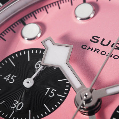 Sugess Chronograph Watch for Mens ST1907 Movement Mechanical Sapphire Crystal Wristwatches Waterproof Pilot Air Force Clock S475
