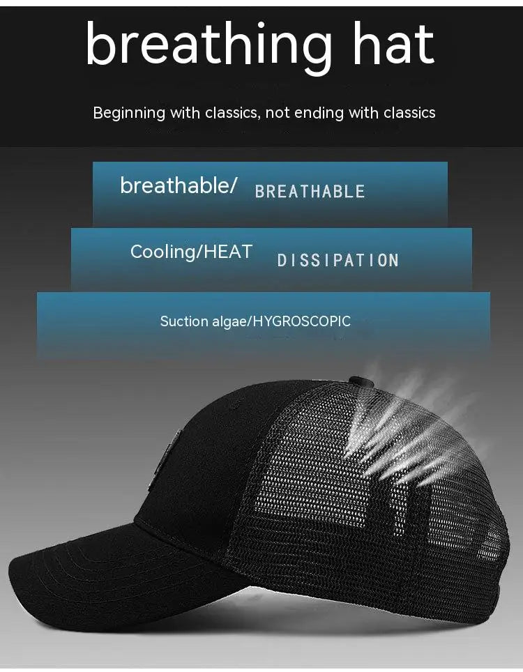 Big Head Man Plus Size Baseball Cap Summer Cotton Mesh Trucker Hat 3d Large Size Snapback 56-60cm 60-68cm OVERSIZE
