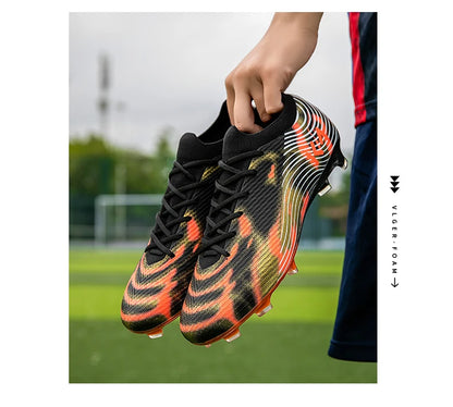 New Men Soccer Shoes Hot-selling Sneakers Grass Cleats High-quality Football Boots Non-Slip Boys Match Outdoor High-top Light