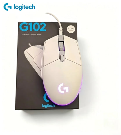 Logitech G102 Wired Gaming Mouse 8000 DPI Optical RGB USB Gaming Mouse for PC, Esports, Laptop & Desktop
