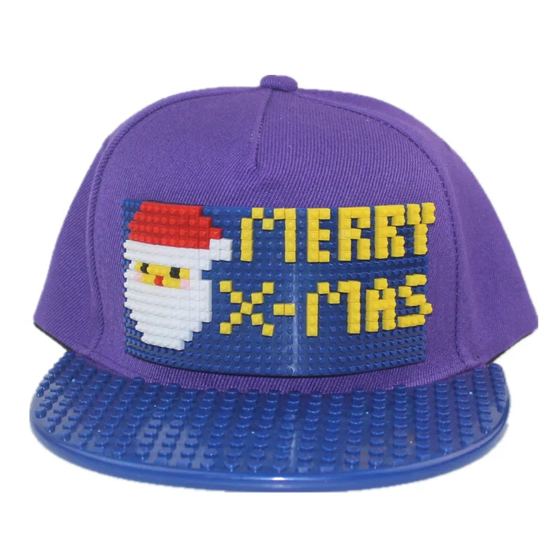 Șepci de baseball cu imprimeu cartoon patchwork, blocuri DIY, șepci snapback, șepci hip-hop pentru bărbați și femei, șepci detașabile cu pixeli, șepci „dad hats”, pentru copii și adulți