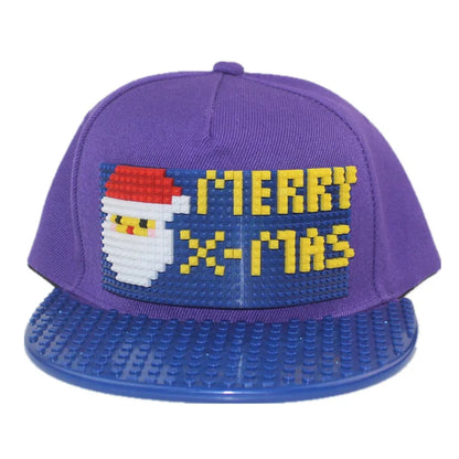 Șepci de baseball cu imprimeu cartoon patchwork, blocuri DIY, șepci snapback, șepci hip-hop pentru bărbați și femei, șepci detașabile cu pixeli, șepci „dad hats”, pentru copii și adulți