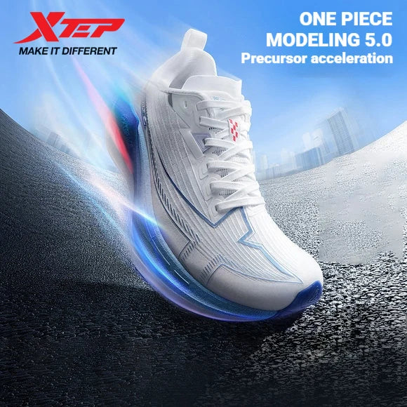 Xtep One Piece Modeling 5.0 Impact-Resistant Male‘s Combat Lightweight Quick-Drying Marathon Running Sneakers 874219110036