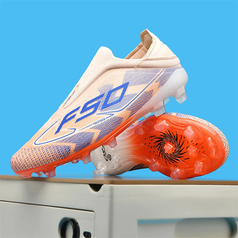 New Men Soccer Shoes Match Indoor Hot-selling Outdoor Football Boots Grass Cleats High-top Futsal Sneakers Non-Slip High-quality