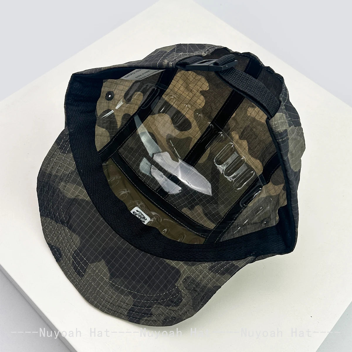 Unisex CAMO brzo sušeće vezene bejzbol kape s kapuljačom, s blokovima boja, prozračne, personalizirane, s izbočenim vrhom, višenamjenske