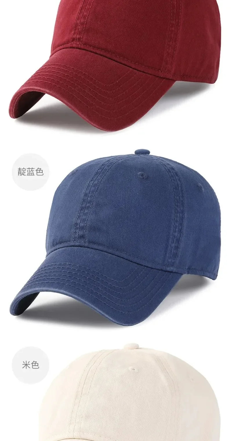 Egyszínű, nagy méretű, 63 cm-es, puha pamut baseball sapka férfiaknak; klasszikus plusz snapback sapka nőknek; golfos napellenző sapka 59–62 cm