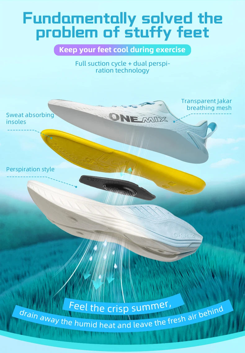 ONEMIX Autumn Sneakers Breathable Jogging Shoes Men Lightweight Women Sport Sneaker Men Gym Shoes Outdoor Male Sports Shoes