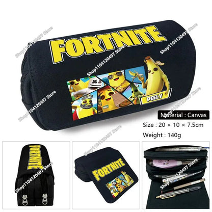 Fortnited Student Pencilcase Large Capacity Pencil Case Kids Toys Pen Bag School Supplies Stationery Pouch Boys Game Gifts