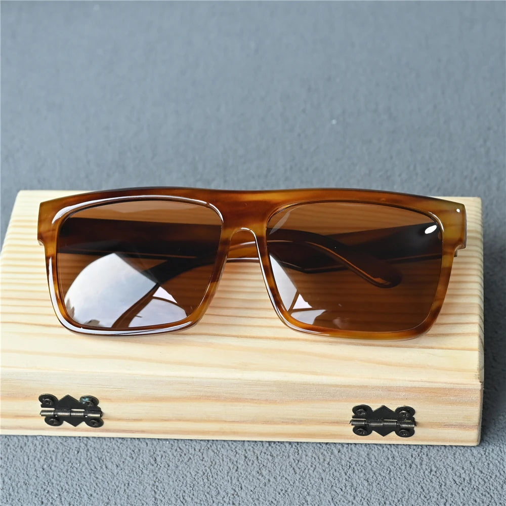 Vazrobe 165mm Oversized Black Polarized Sunglasses Men Large Huge Sun Glasses for Male Flat Top Steampunk Big Large Face
