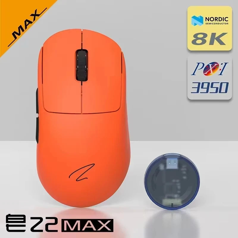 Zaopin Z2 Wireless Gaming Mouse 3-Mode PAW3395 4K Polling Rate Lightweight Esports Mouse for PC, Laptop & Gaming