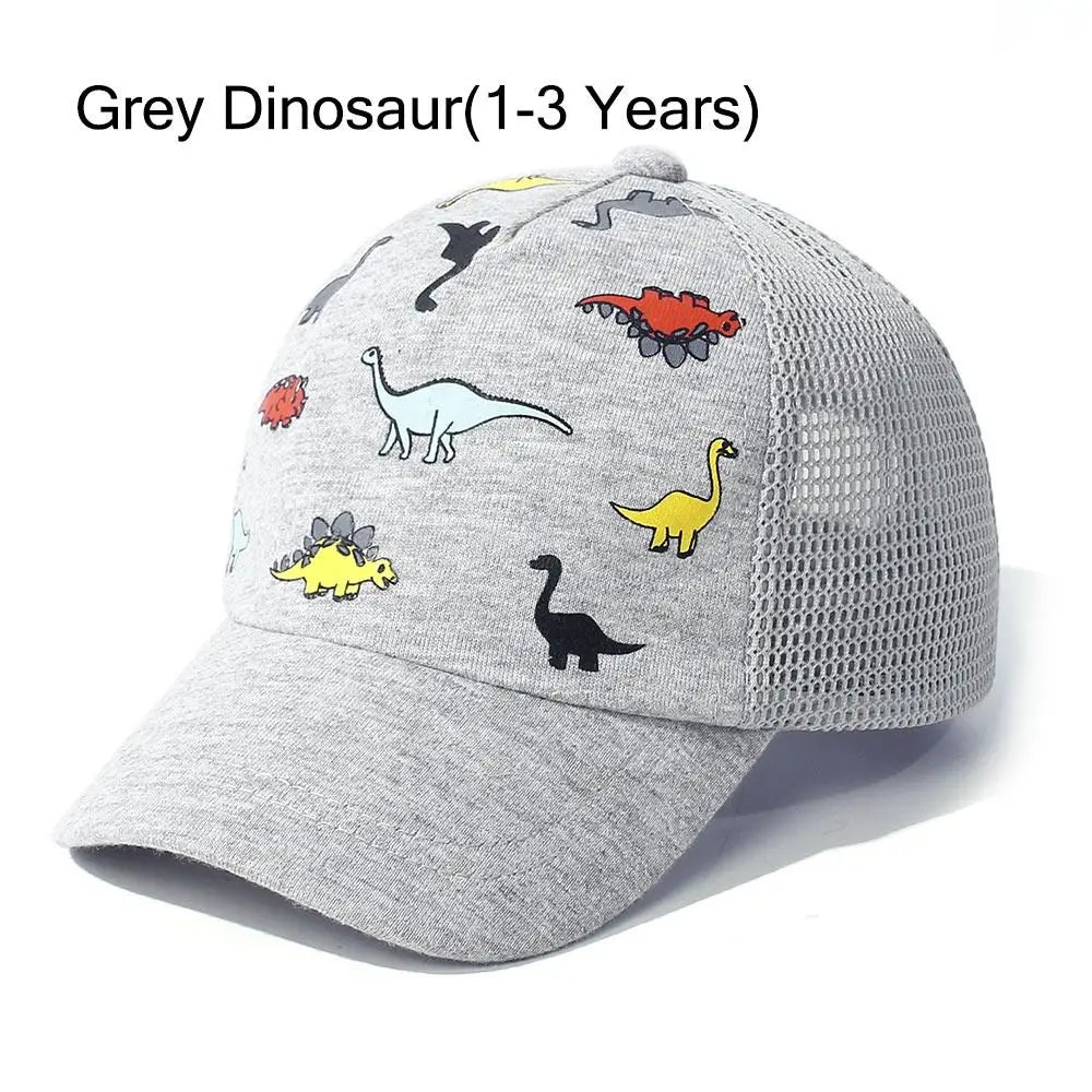 Toddler Baseball Hat Sun Protection Baby Cap Adjustable Fit Mesh Baseball Hat Outdoor Beach Sun Cap for Kids 1-5Years