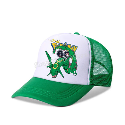 Pokémon baseball sapka Pikachu Charizard Gengar anime csúcsos sapka gyerek felnőtt nyári szabadtéri sport sapkák fiú alkalmi divat sapka ajándék