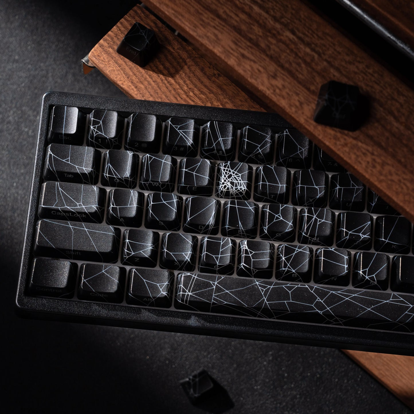 Teclado mecânico XVX M67 JadeStone com teclas IMD-Tech, hot-swappable, gasket, tri-mode, RGB personalizado, sem fios, 65%