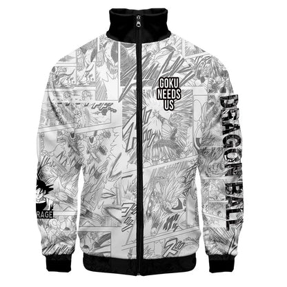 Dragon Ball 3D Print Zipper Hoodie Cool Fashion Men/Women/Kids Long Sleeve Hoodies Sweatshirt Casual Cosplay Jacket Clothes