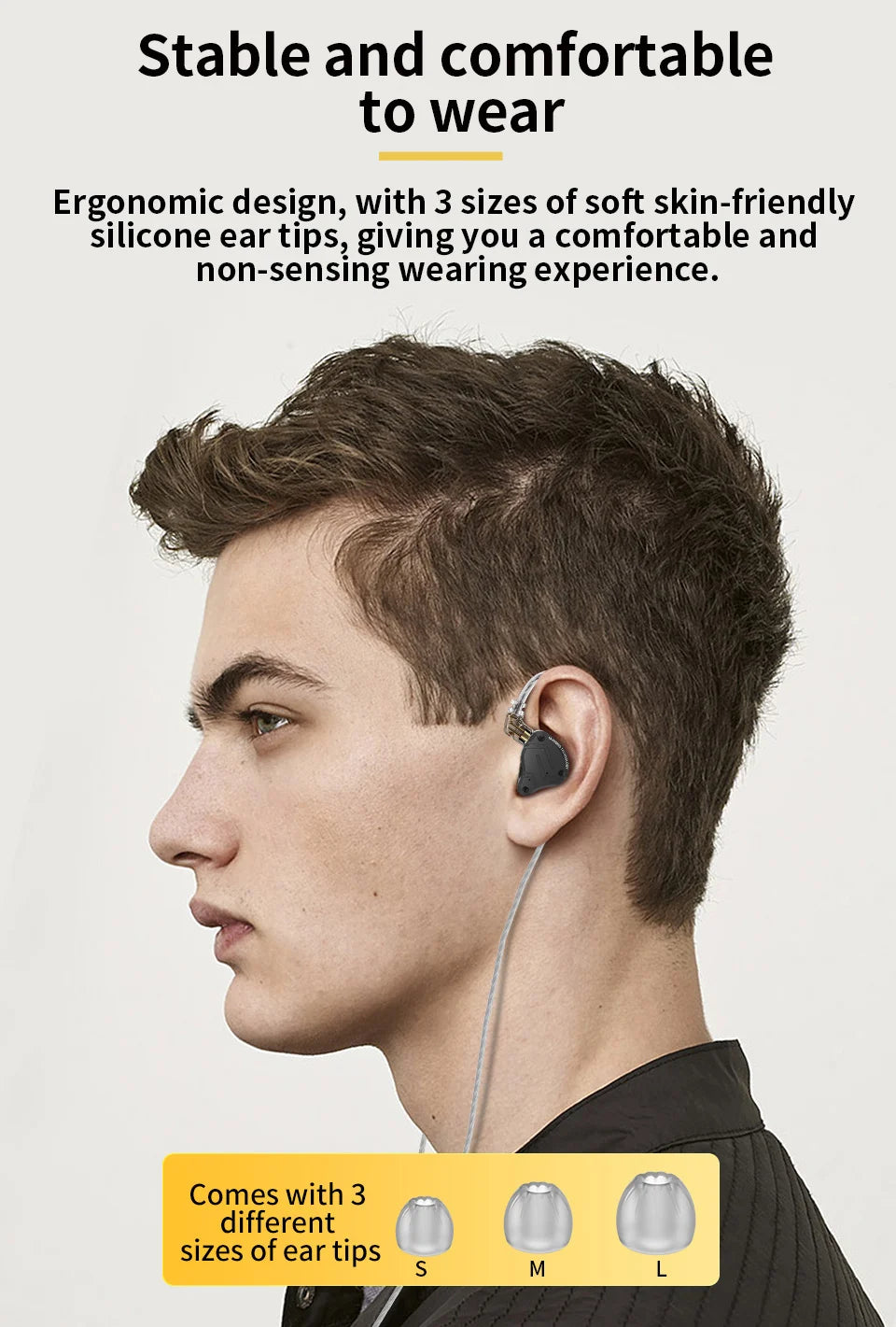 KZ ZS10 Pro X In-Ear Wired Earphones HiFi Bass Monitor Earbuds with Detachable Cable & Microphone