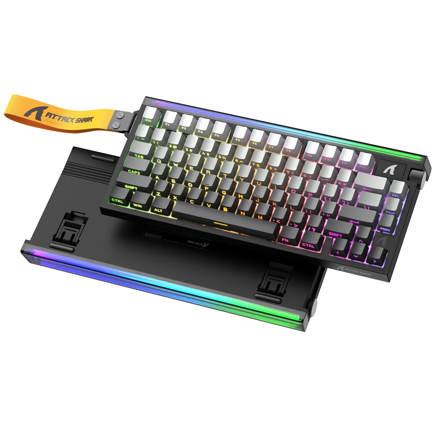 Teclado Gaming ATTACK SHARK R85 HE 8000Hz RGB Rapid Trigger, Precisão RT de 0.005mm, Teclado Gaming com Fios, Switch Magnético Hall Effect