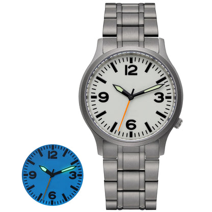 BERNY Full Titanium Men Watch Super Luminous Sports Quartz Watches Lightweight and Comfortable 5ATM Easy Read Wristwatch