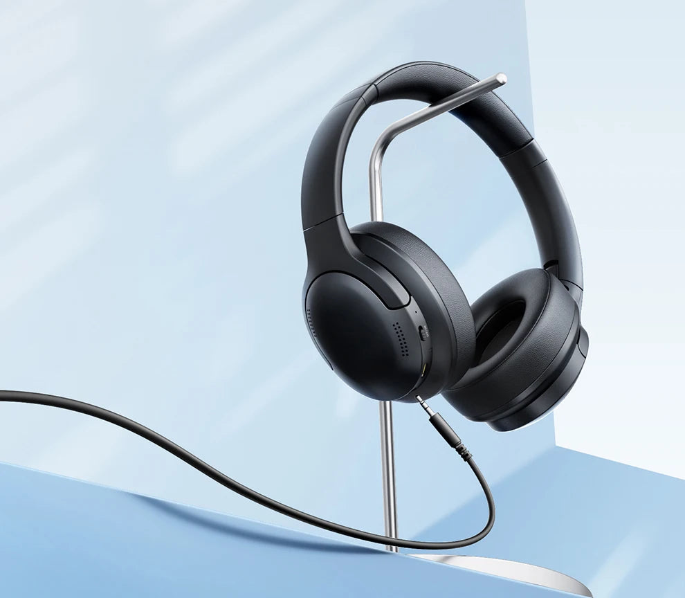 Auscultadores Over-Ear Sem Fios Bluetooth 5.3 Baseus – Driver HiFi de 40mm, Headset Dobrável com 70H de Autonomia e Áudio Espacial