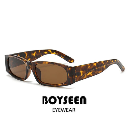 Hiphop Style Narrow Frame Black Sunglasses Men's Retro Effortless Orange Sunglasses UV400